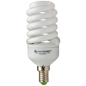 Лампа энергосберегающая Наносвет E14 20W 2700K матовая ES-SPU20/E14/827 E103